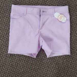 Purple girls jean shorts